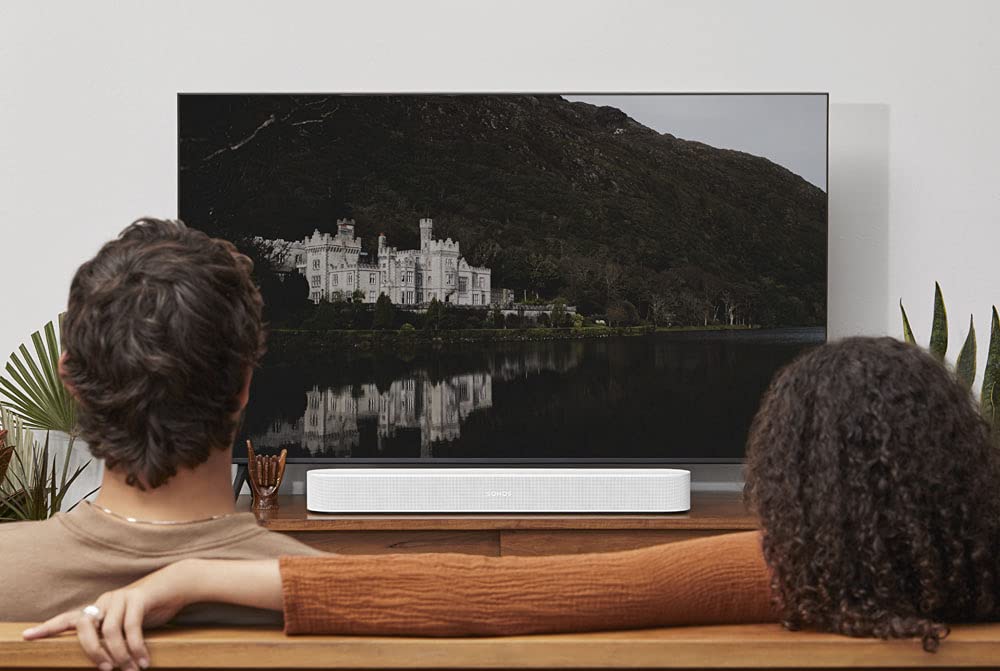 Soundbar mit Dolby Atmos HDMI ARC WLAN Weiss fuer TV - Bild 7