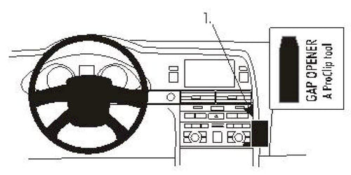 Armaturenbrett-Halterung Audi A6 S6 2004-2011 Winkelbefestigung Links
