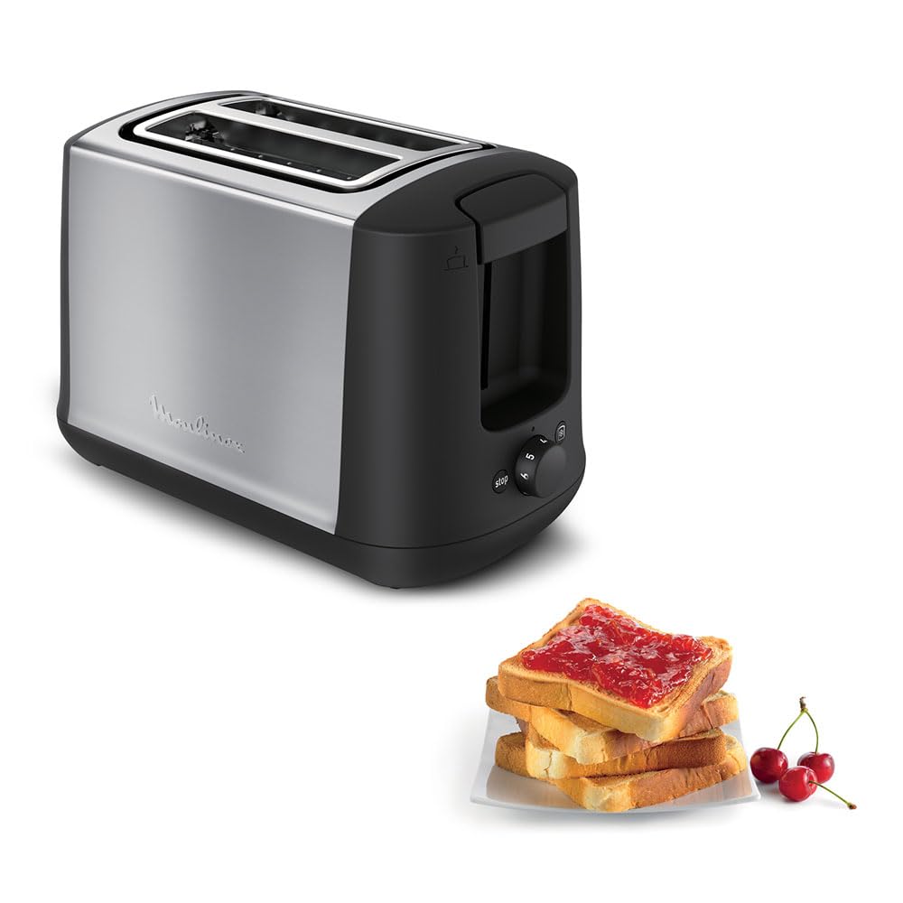 Toaster 2 Schlitze Edelstahl 850W mit 7 Bräunungsstufen - Bild 3