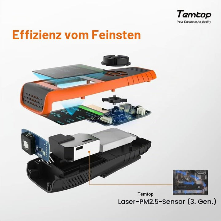 Luftqualitätsmessgerät PM2.5 PM10 Laser tragbar für Zuhause - Bild 4