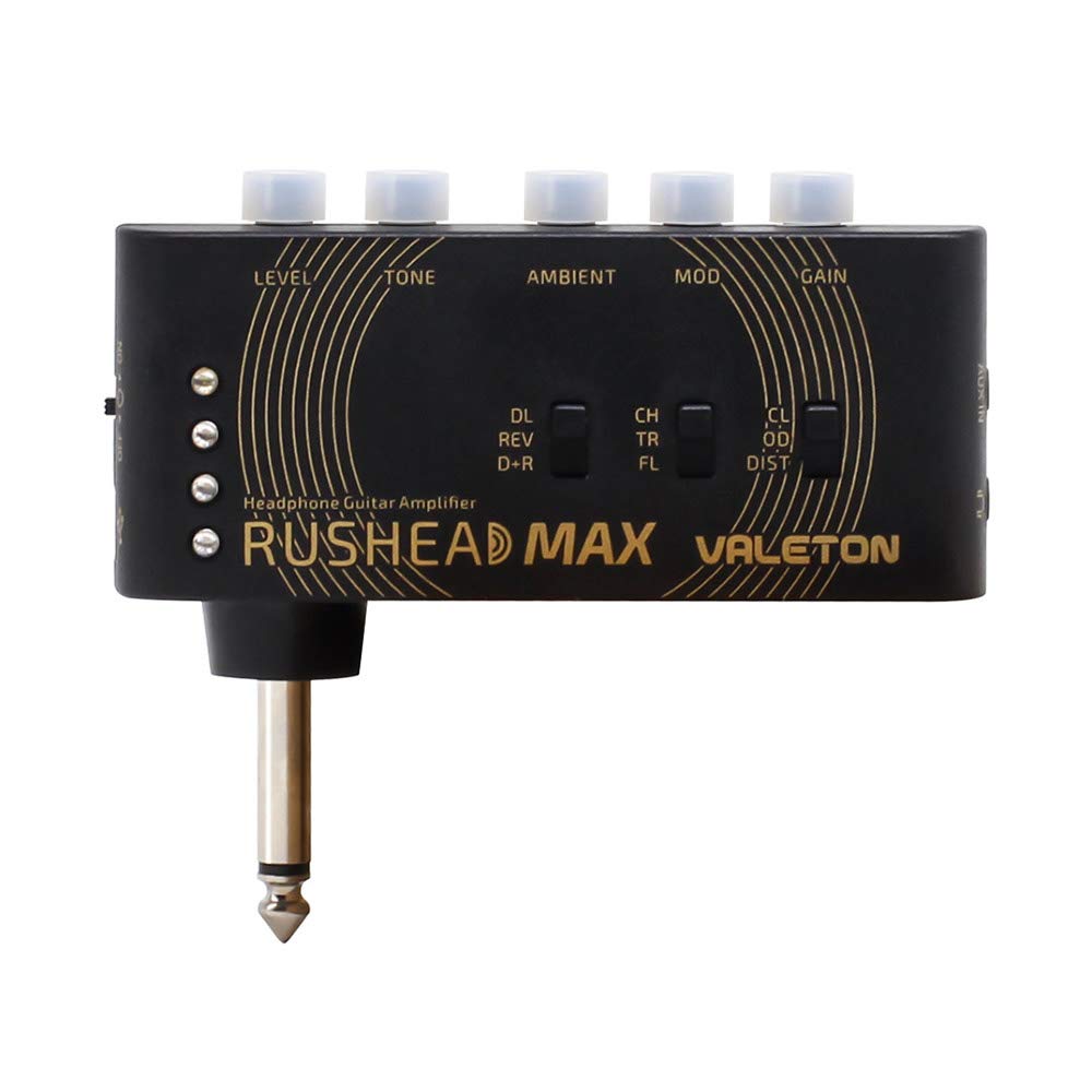 Gitarren-Kopfhörerverstärker mit Multieffekten USB-aufladbar 5h