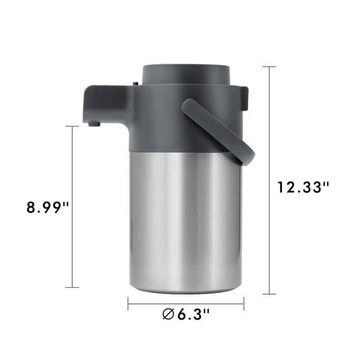 Thermoskanne mit Pumpe 3 Liter Edelstahl 24h heiss / 36h kalt - Bild 2