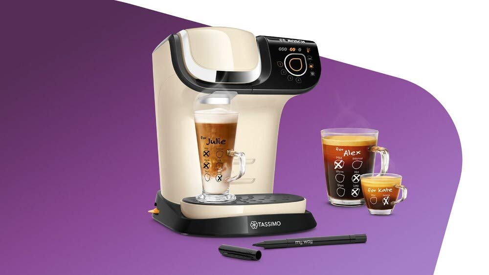 Kapselmaschine mit Getränkepersonalisierung BRITA-Filter 1500 W Creme - Bild 3