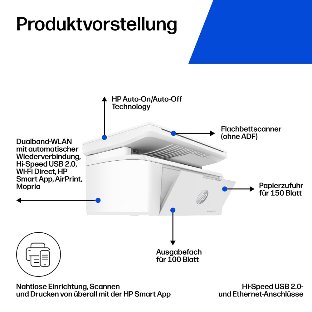 Multifunktions-Laserdrucker SW WLAN A4 mit Scanner und Kopierer - Bild 3