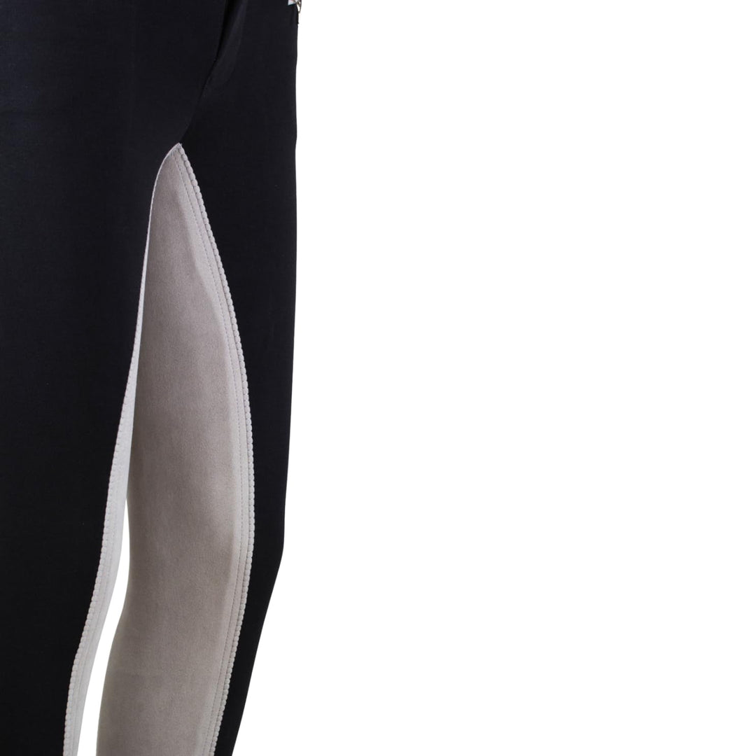 Reithose Damen Vollbesatz Schwarz/Grau Baumwolle-Stretch Gr. 42 - Bild 9