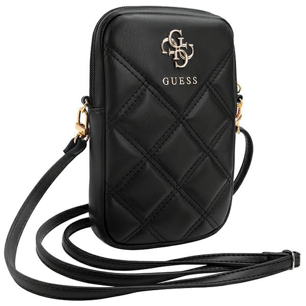 Handytasche Zip Quilted 4G Schwarz gesteppt mit Reissverschluss - Bild 4