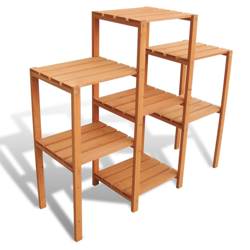 Pflanzentreppe Massivholz Tannenholz 97x31x87 cm für Aussen