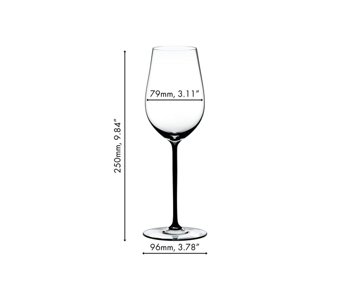 Weinglas Riesling/Zinfandel Kristallglas schwarz handgefertigt - Bild 4