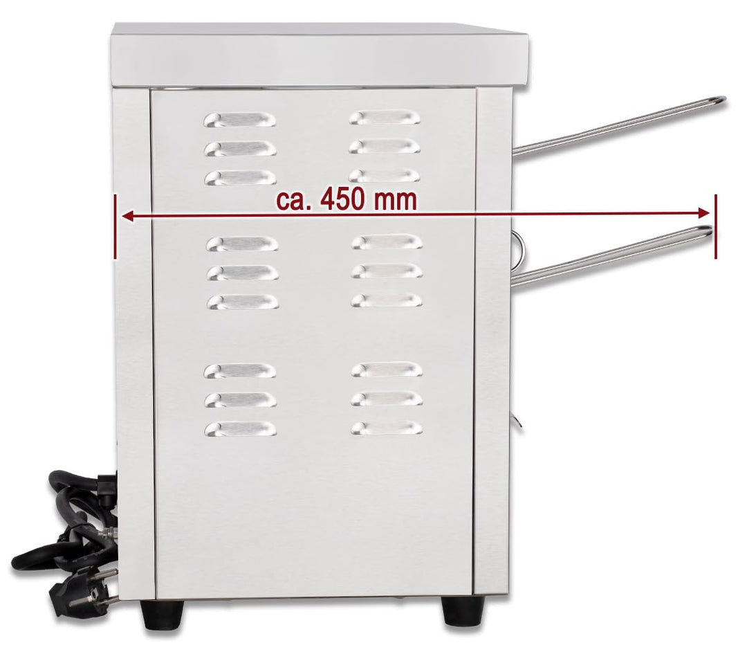 Salamander Grill Edelstahl 2 Fächer 3150 W Überbackgerät Gastro - Bild 9