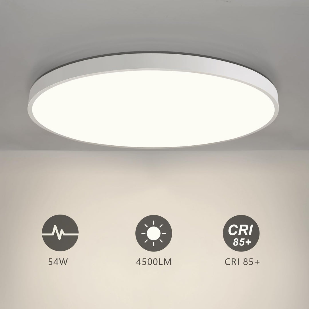 LED Deckenleuchte Flach Rund 54W 3000K Warmweiss 50cm Durchmesser - Bild 5