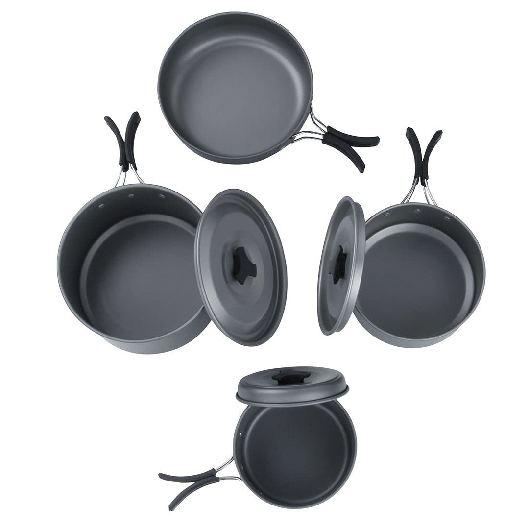 Camping Kochgeschirr Set Aluminium 7-teilig für 4-5 Personen - Bild 5