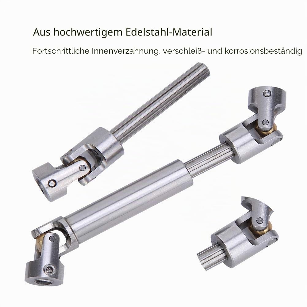 RC Antriebswelle Edelstahl 90–125 mm für 1/10 Crawler, 2 Stück - Bild 3