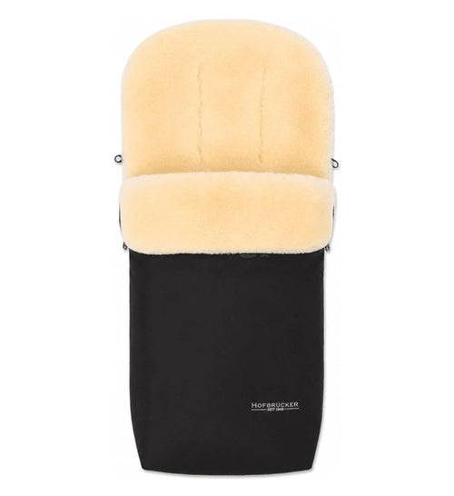 Lammfell Kinderwagen Fusssack Schwarz 90x34 cm Herbst Winter
