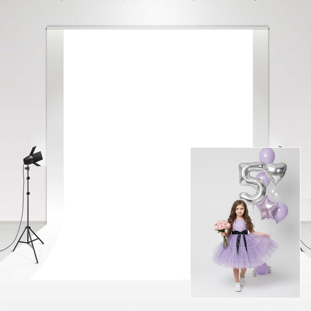 Fotohintergrund Weiss Mikrofaser 1,5x2,2m faltbar für Studio