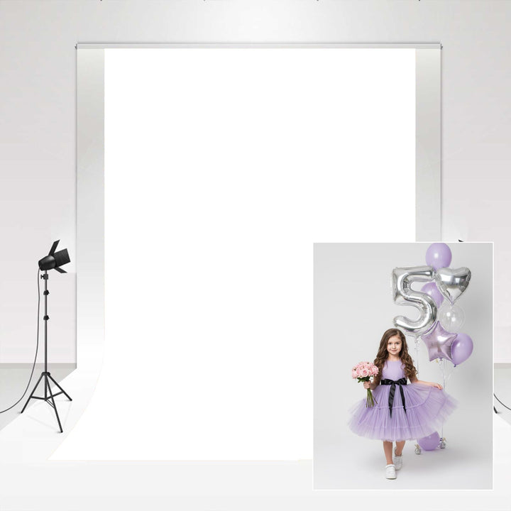 Fotohintergrund Weiss Mikrofaser 1,5x2,2m faltbar für Studio