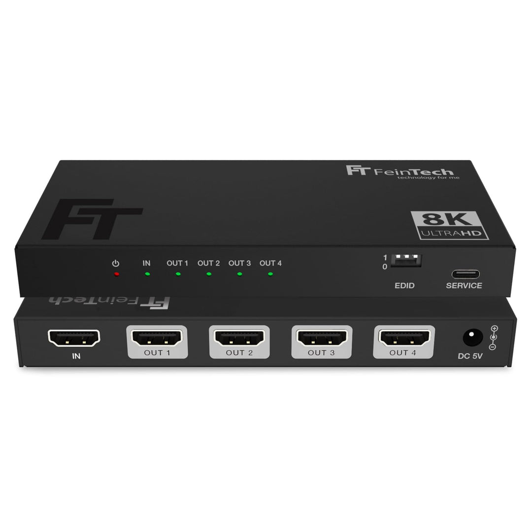 HDMI 2.1 Splitter 1-in-4-Out 4K 120Hz 8K VRR mit Downscaler