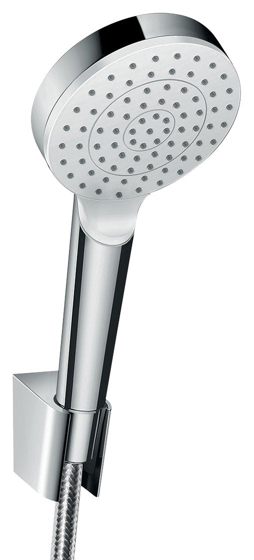 Duschset wassersparend 1-Strahl mit Schlauch 160 cm Weiss/Chrom