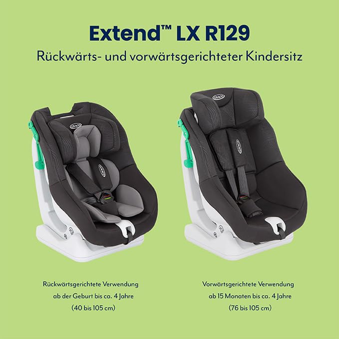 Reboarder Kindersitz R129 rückwärts ab Geburt bis 4 Jahre, 40-105 cm - Bild 4