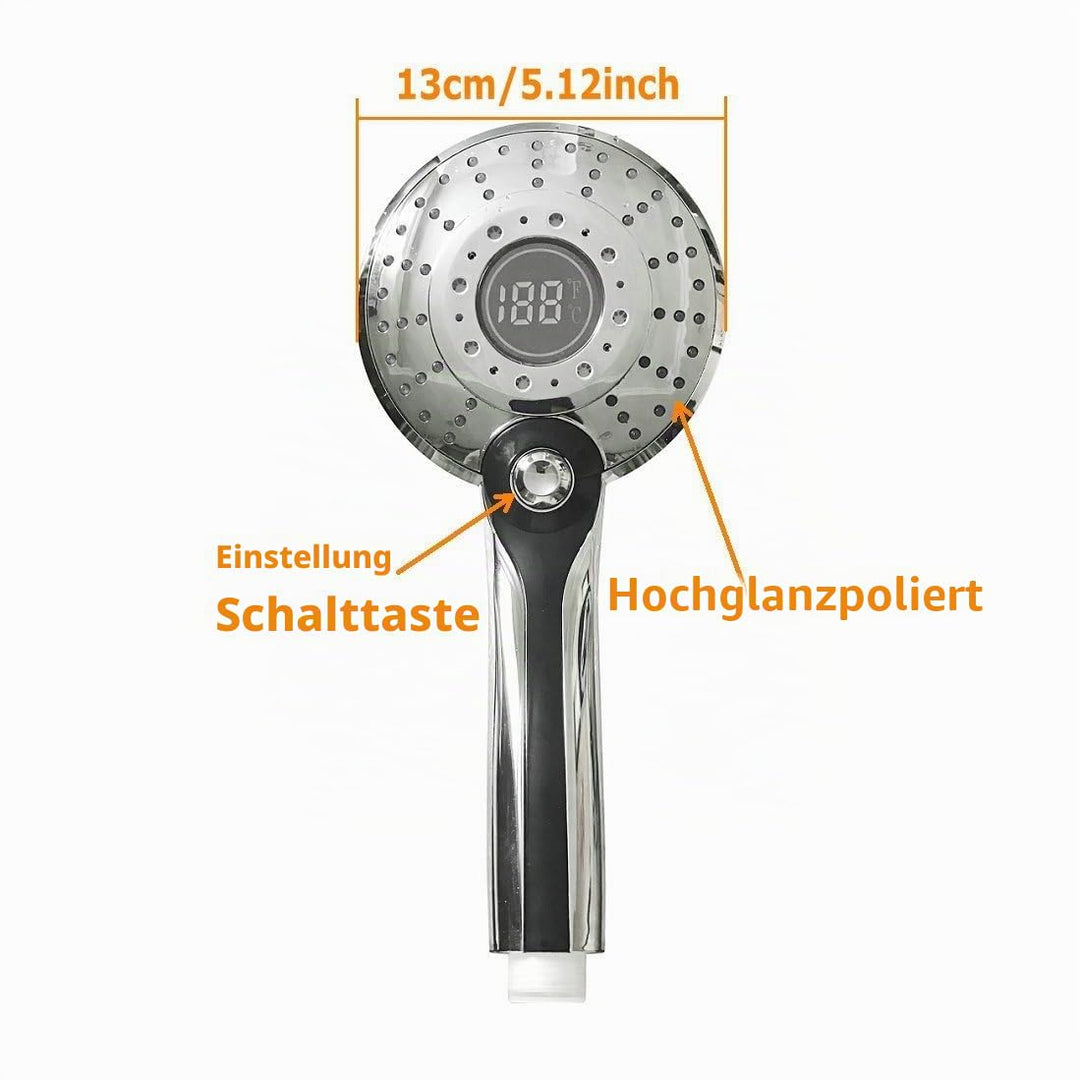 LED Duschkopf 3 Strahlarten mit Temperatur-Farbwechsel - Bild 3