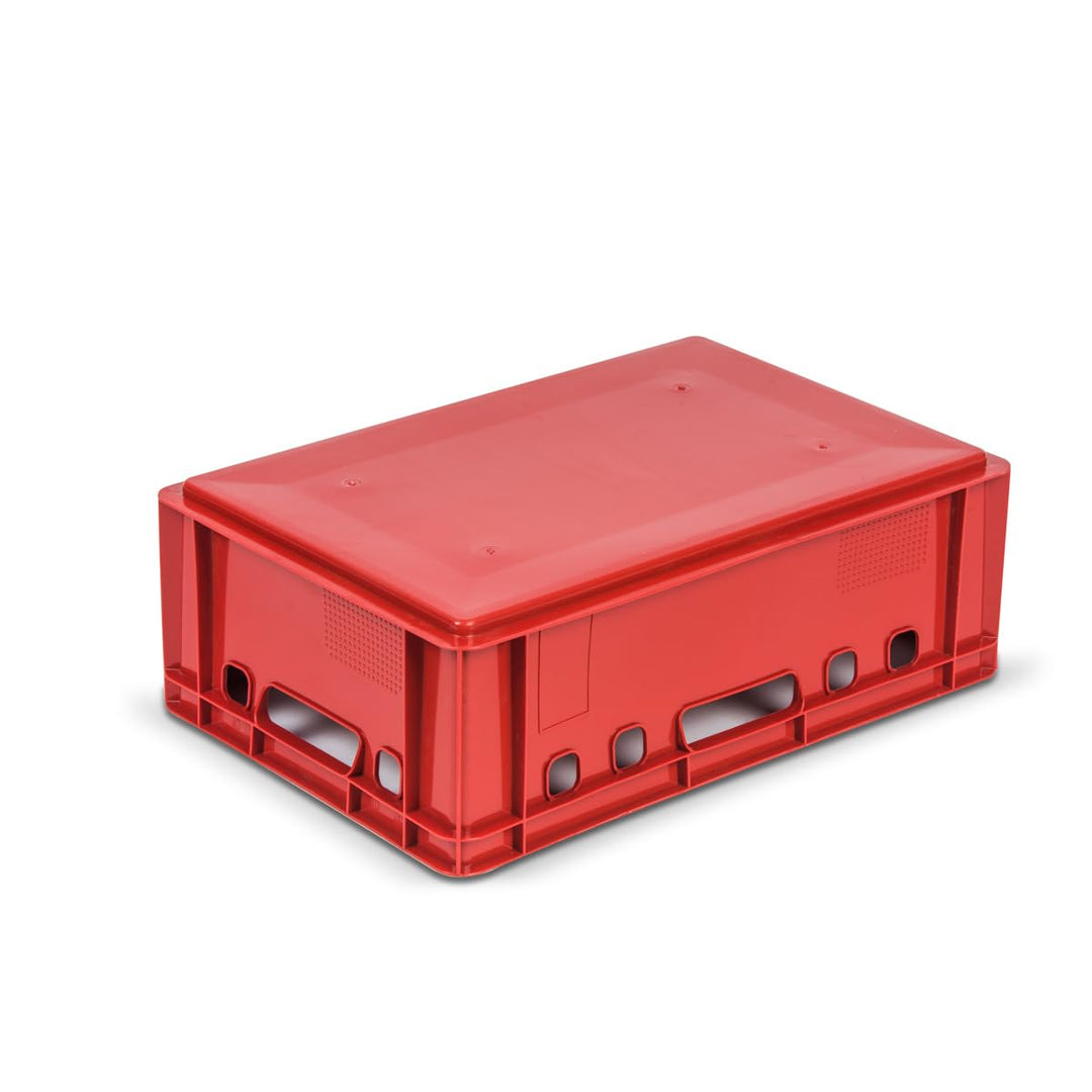 Fleischerkiste Kunststoff HDPE rot stapelbar 60x40x20 cm 5er-Set - Bild 6