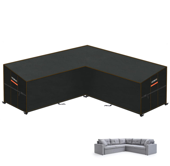 Lounge Sofa Abdeckung L-Form 270x270cm Oxford 420D Wasserdicht