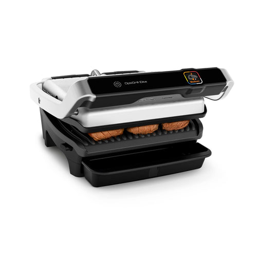 Kontaktgrill elektrisch mit 12 Programmen, Garstufenanzeige, Antihaftplatten