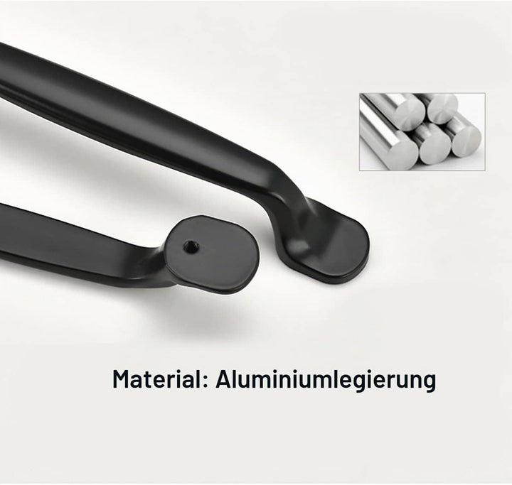 Möbelgriffe Aluminium Schwarz 128mm Lochabstand 20er-Set - Bild 3