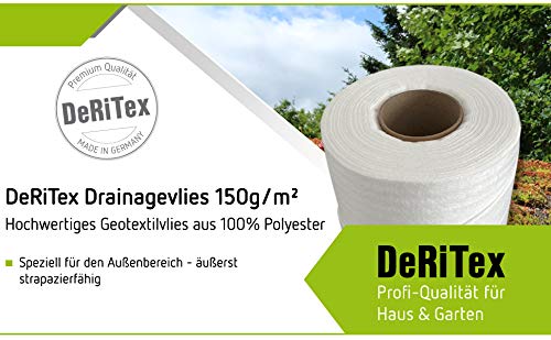 Drainagevlies Filtervlies 150g/m² Polyester Aussen 1m x 25m - Bild 2