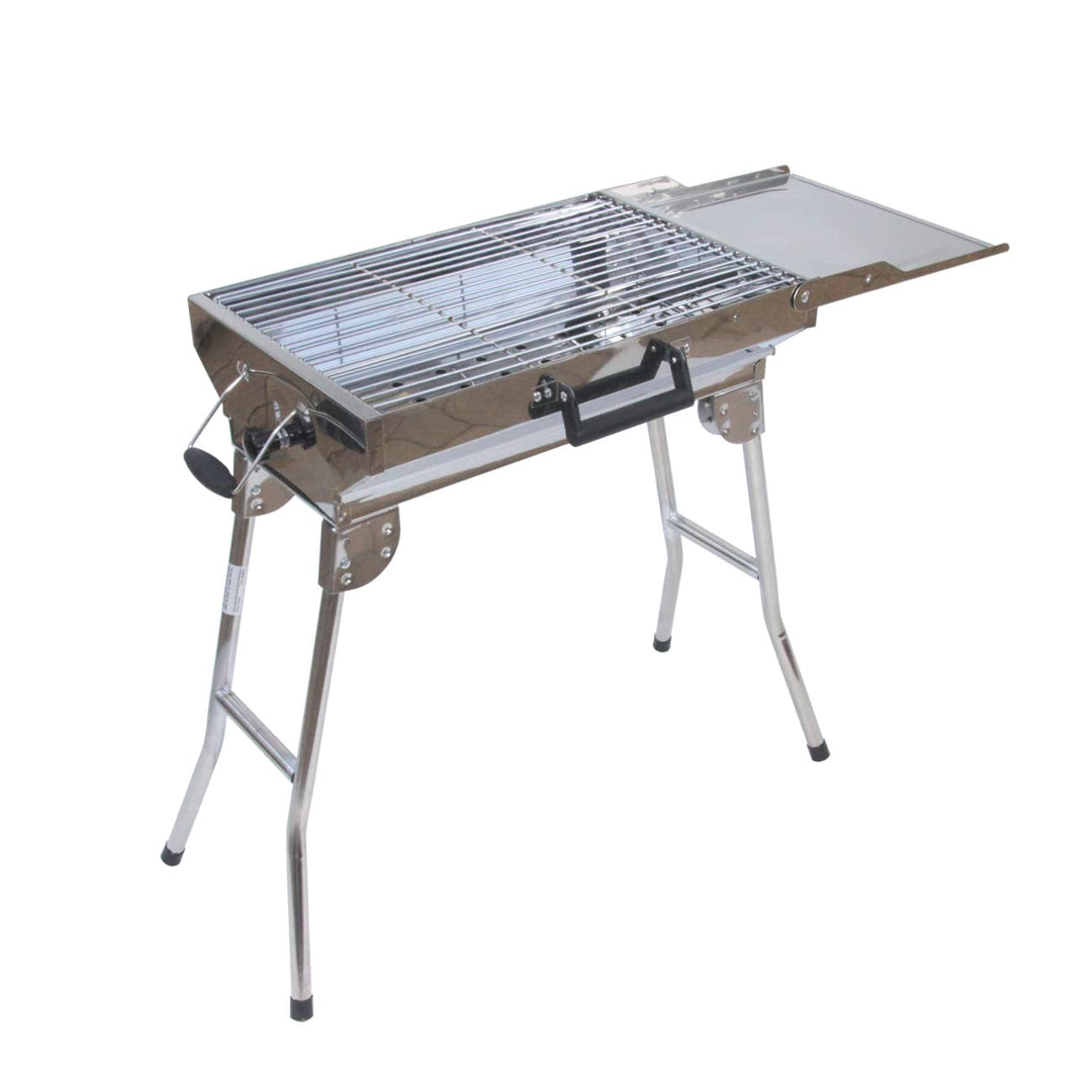 Koffergrill Edelstahl klappbar mit Tragetasche 47x30cm