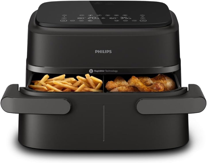 Heissluftfritteuse XXL 7,1 L Doppelzone 10 Funktionen Touchscreen