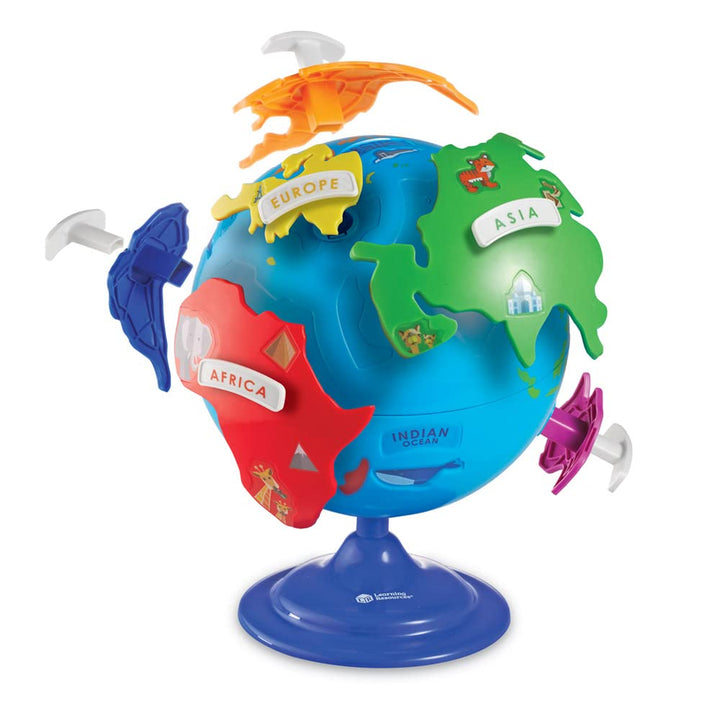 Puzzle-Globus Kinder 6 Kontinente mit Steckteilen ab 3 Jahren - Bild 3