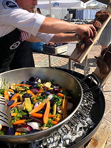 Outdoor Wok Pfanne 60 cm Stahlblech für Grill und offenes Feuer - Bild 3