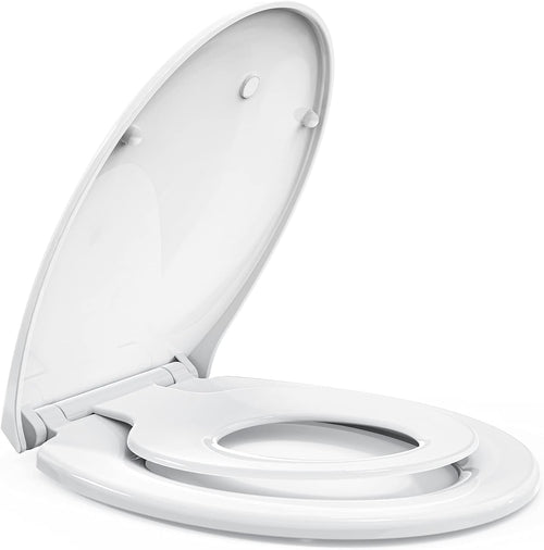 WC Sitz mit Kindersitz magnetisch & Absenkautomatik O-Form weiss