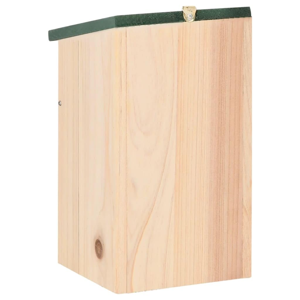 Vogelhaus Kiefernholz 12x12x22 cm mit Metallbügel 4er-Set - Bild 6