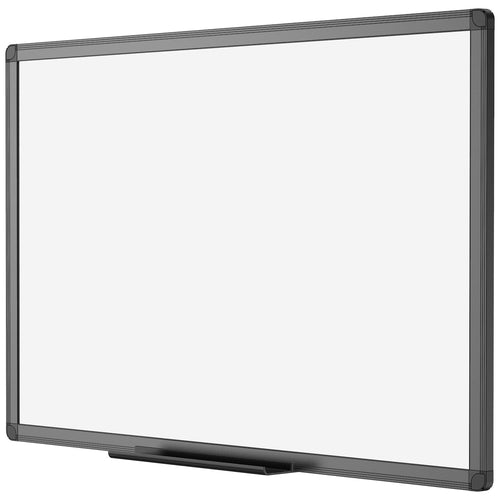 Magnetisches Whiteboard 120x90 cm schwarz Wandmontage trocken abwischbar