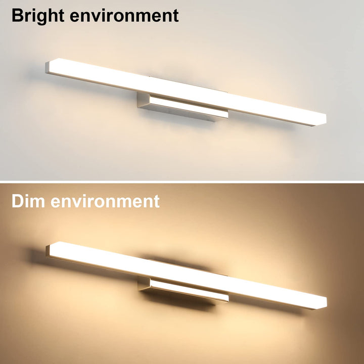 Spiegelleuchte Bad LED 14W 60cm IP44 Warmweiss Chrom - Bild 3