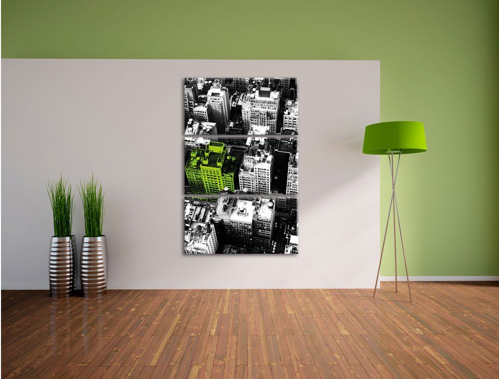 Leinwandbild New York City 3-teilig Schwarz-Weiss 120x80cm - Bild 4