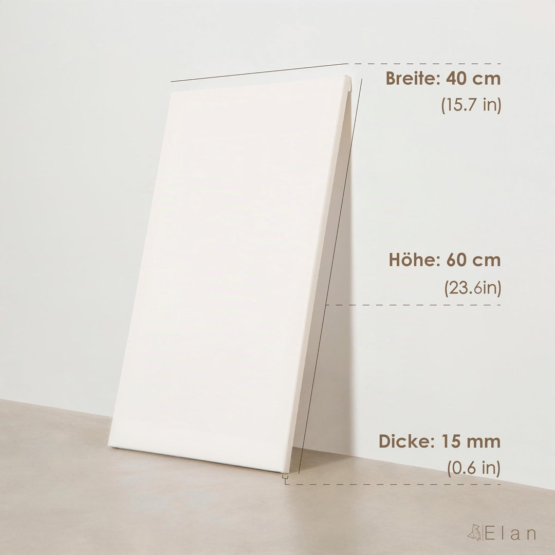 Keilrahmen Leinwand 40x60 cm 6er Set 280g/m² dreifach grundiert - Bild 2