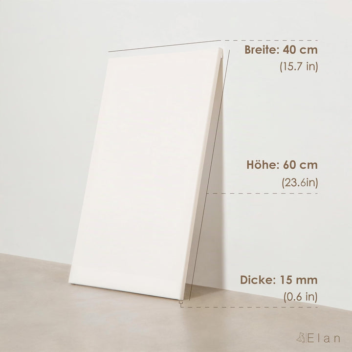 Keilrahmen Leinwand 40x60 cm 6er Set 280g/m² dreifach grundiert - Bild 2