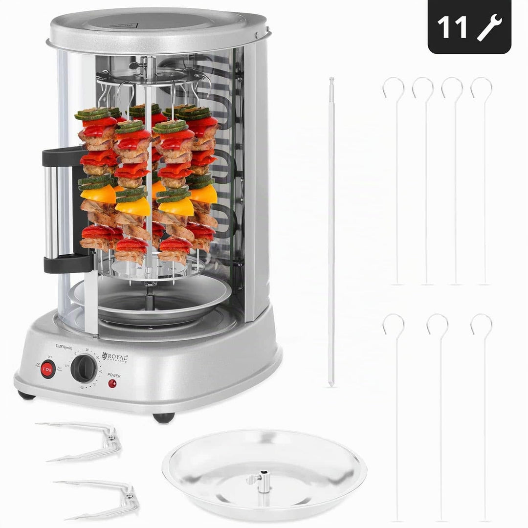 Vertikalgrill 4-in-1 mit Timer 1500 W Döner Hähnchen 21 L - Bild 7