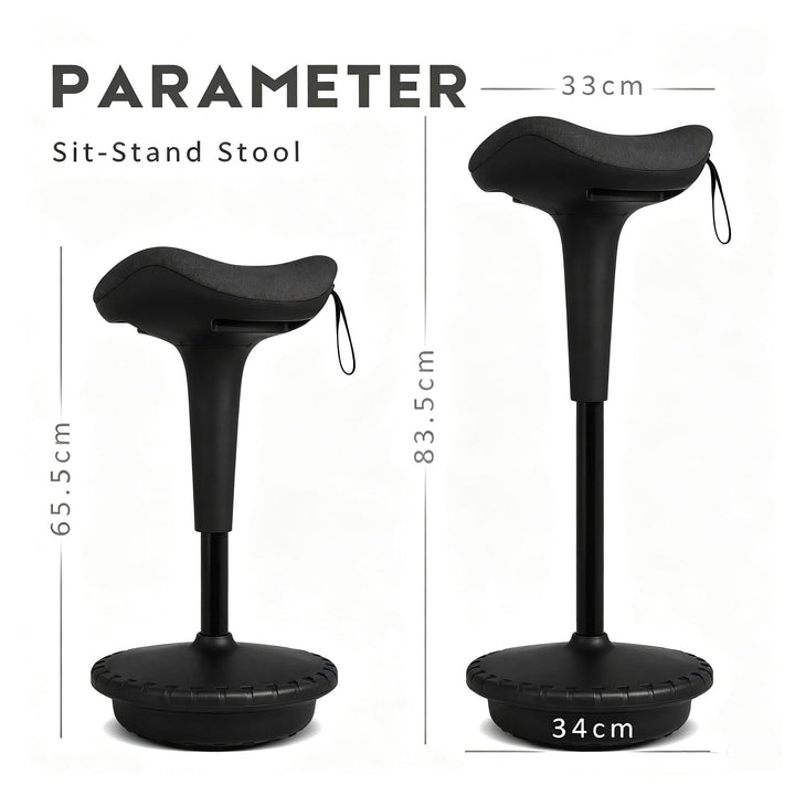 Stehhilfe Arbeitshocker Sattelkissen höhenverstellbar ergonomisch - Bild 3