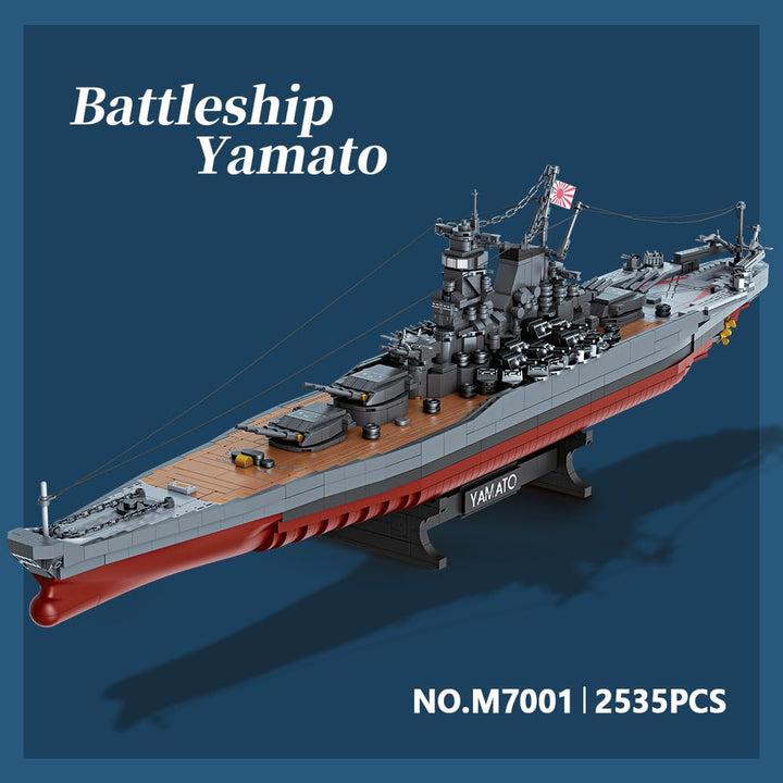 Yamato Schlachtschiff Klemmbausteine WWII 1:300 – 2569 Teile - Bild 3