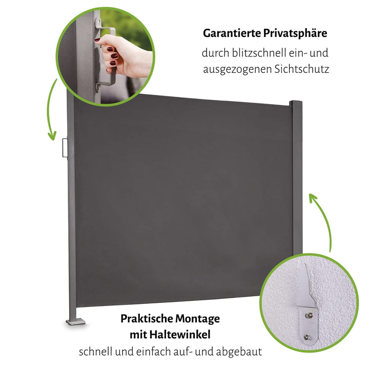 Seitenmarkise Aluminium Kassette 300x200cm Sicht- und Sonnenschutz - Bild 2