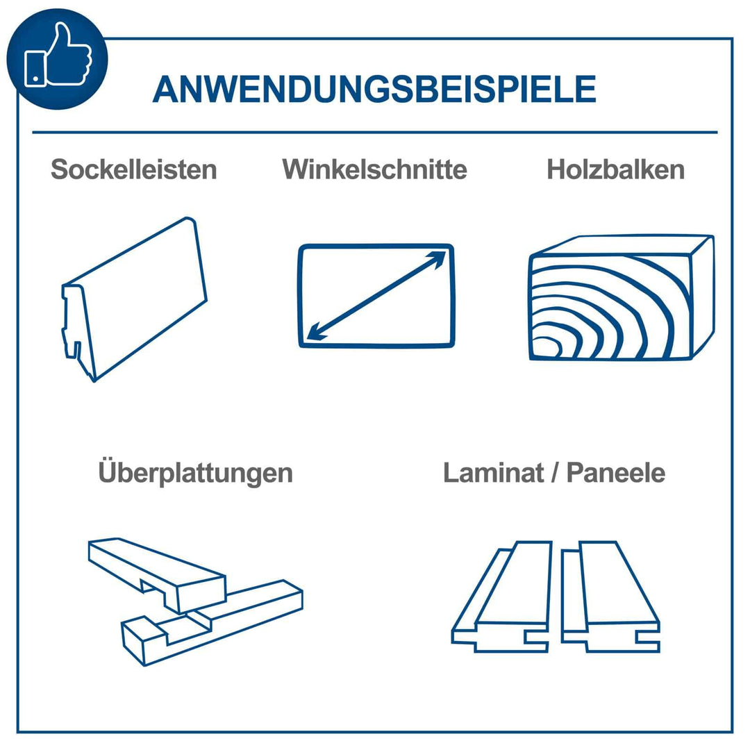 Kapp-Zugsäge 2200W mit Laser, 254mm Blatt, 90mm Schnitthöhe - Bild 2