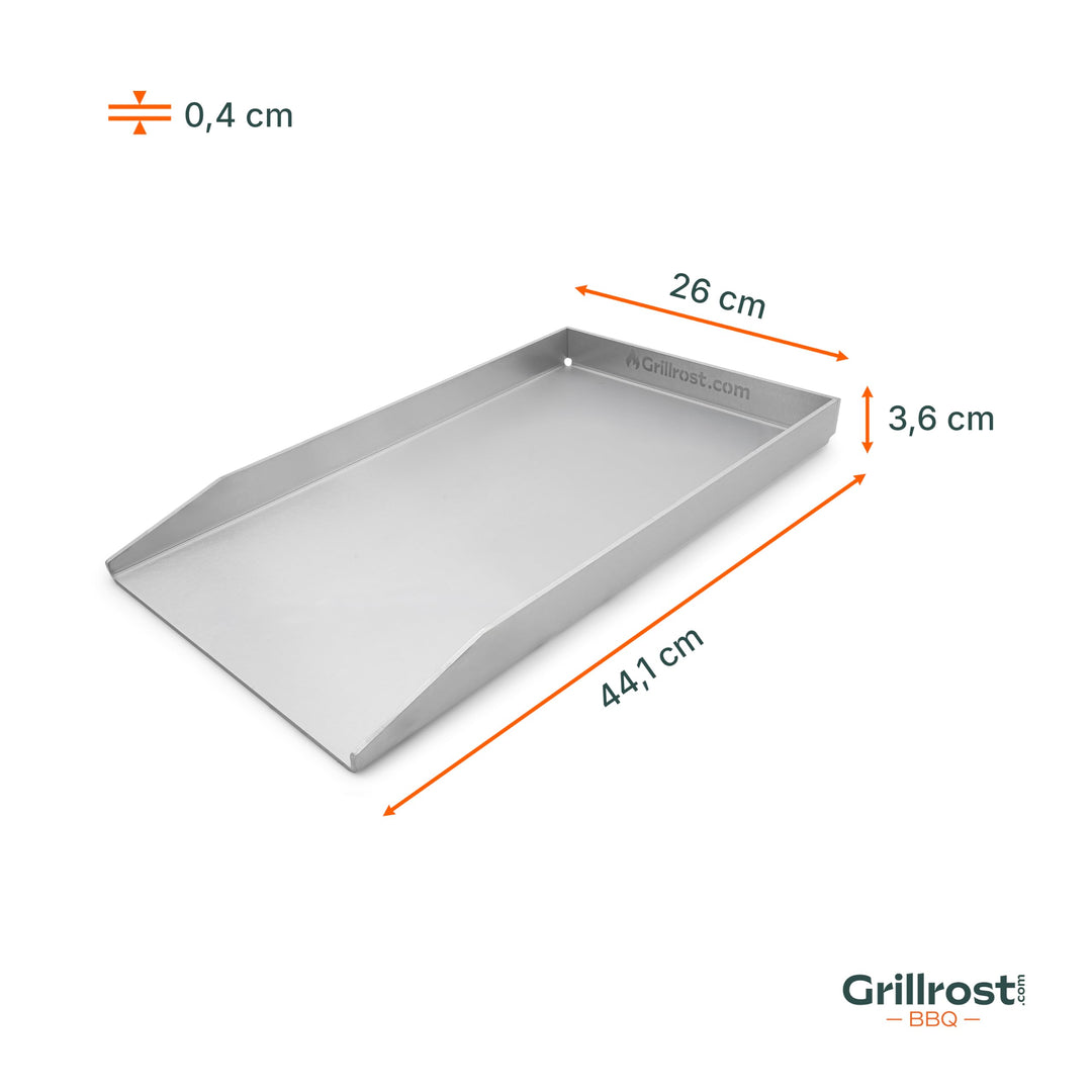 Plancha Grillplatte Edelstahl 4mm 44,3x26cm für Weber Spirit - Bild 6