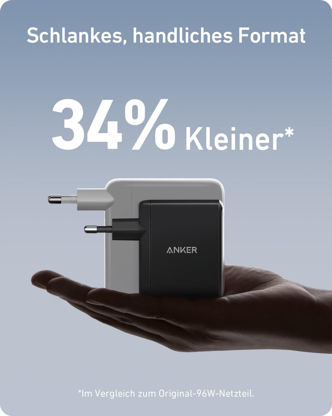 USB-C Ladegerät 100W GaN II 3-Port kompakt für Laptop - Bild 3