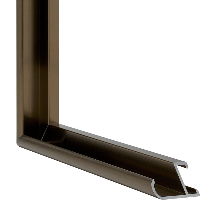 Bilderrahmen 20x60 cm Aluminium Panorama Nussbaum-Optik - Bild 4