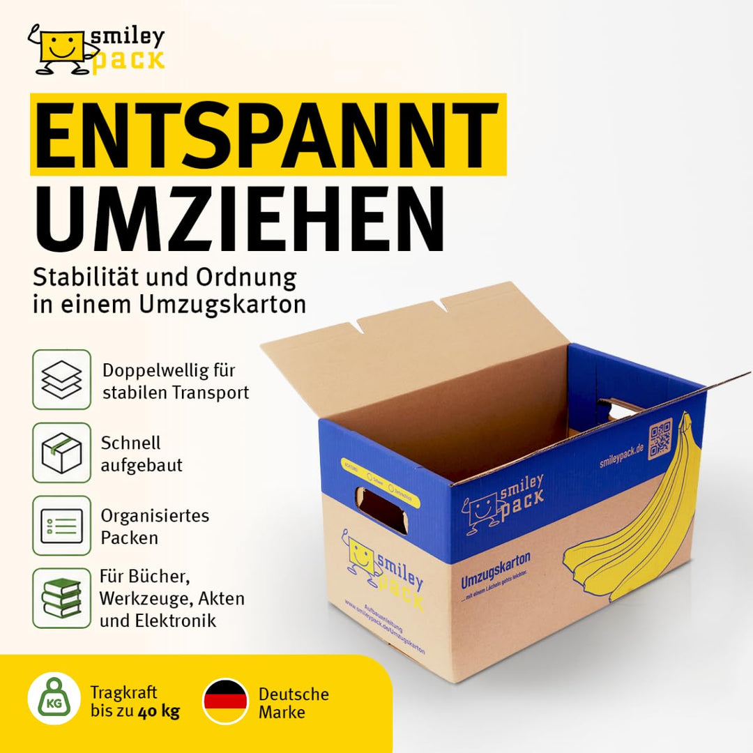 Umzugskartons 25er-Set zweiwellig 600x328x340 mm bis 40 kg - Bild 2