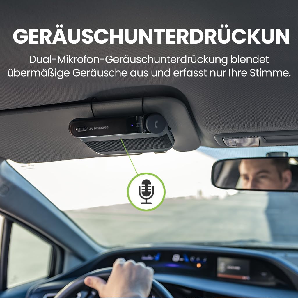 Bluetooth Freisprecheinrichtung Auto 2-in-1 FM-Sender mit Mikrofon - Bild 2