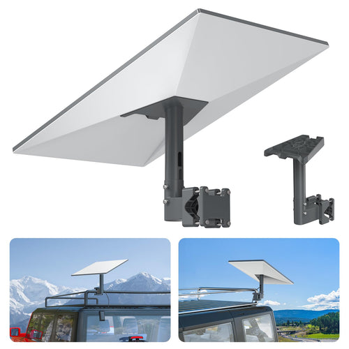 Starlink-Halterung 360° für Wohnmobil-Leiter Rohre 20-50mm Aluminium
